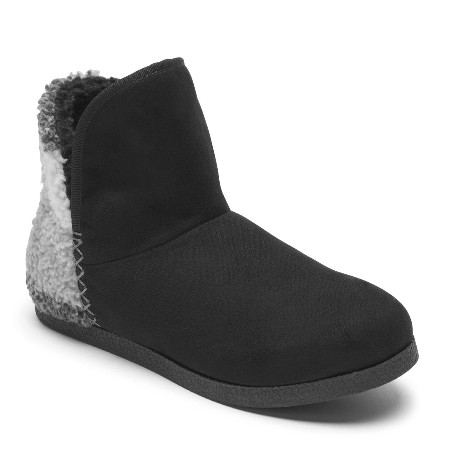 Peltz Shoes  Women's Rockport truTECH Veda Slipper Boot Black Plaid CI8058