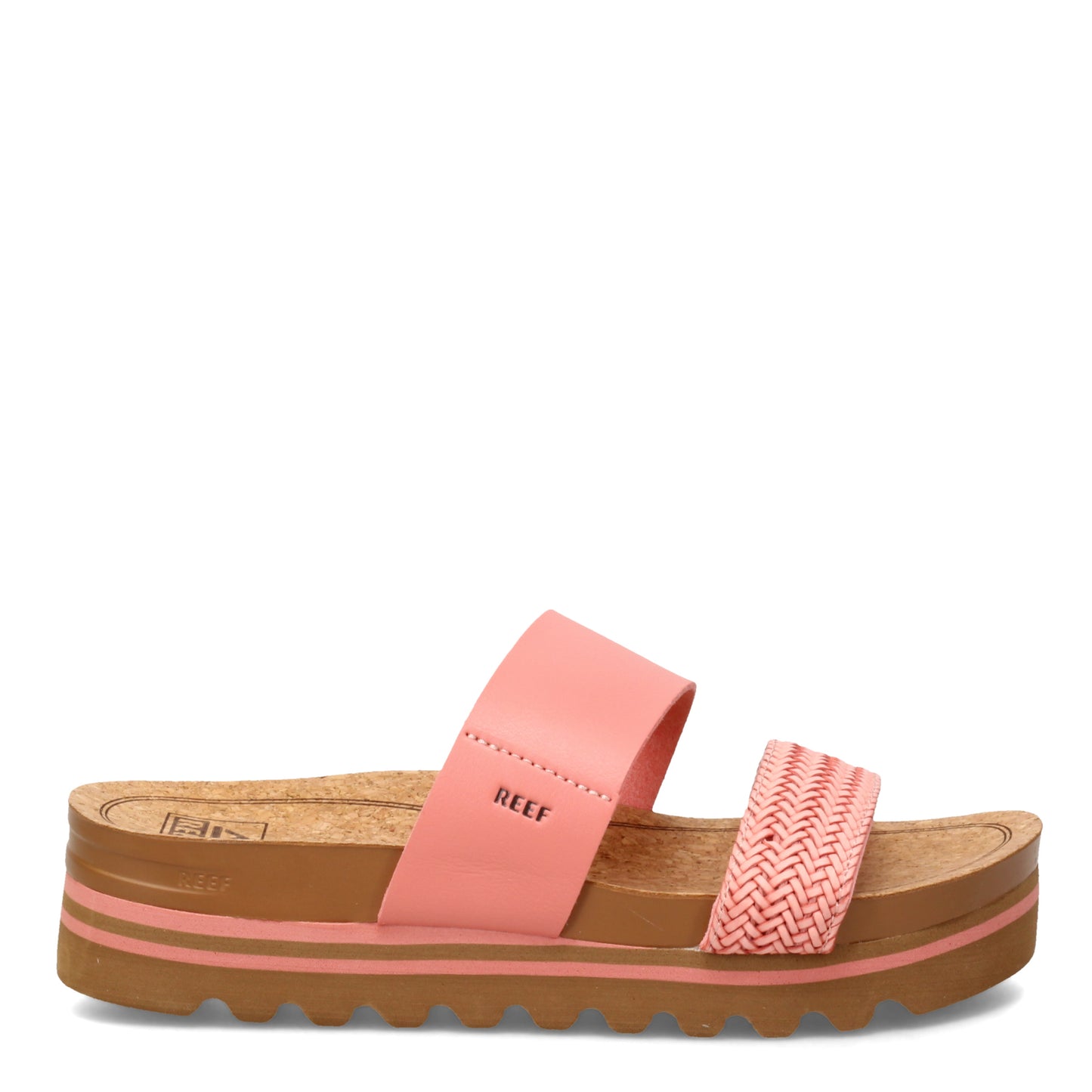 Peltz Shoes  Women's Reef Cushion Vista Hi Slide Black Multi CI8094