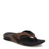 Peltz Shoes  Men's Reef Fanning Flip-Flop Black/Tan CI8102