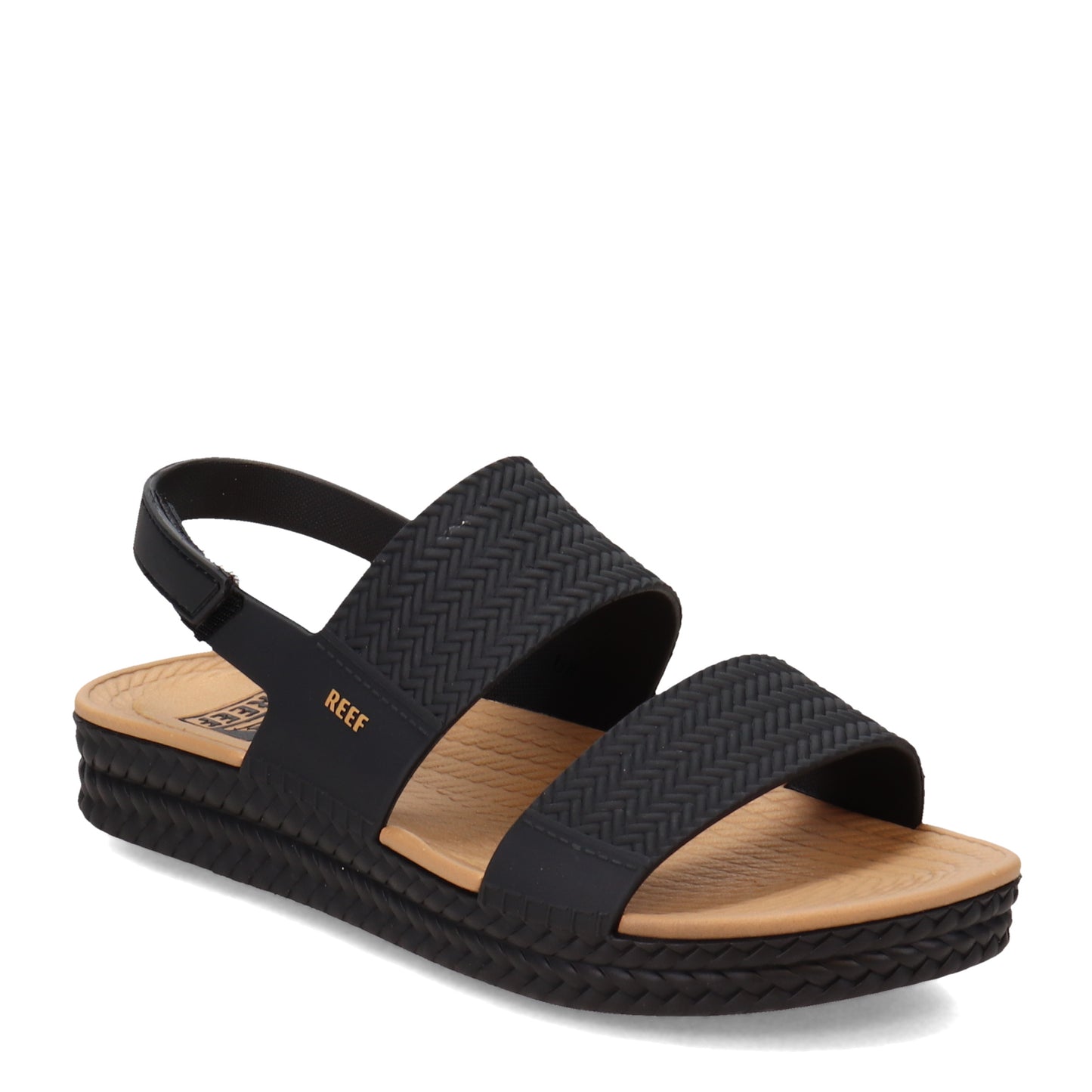 Peltz Shoes  Women's Reef Water Vista Sandal Black/Tan CI8573