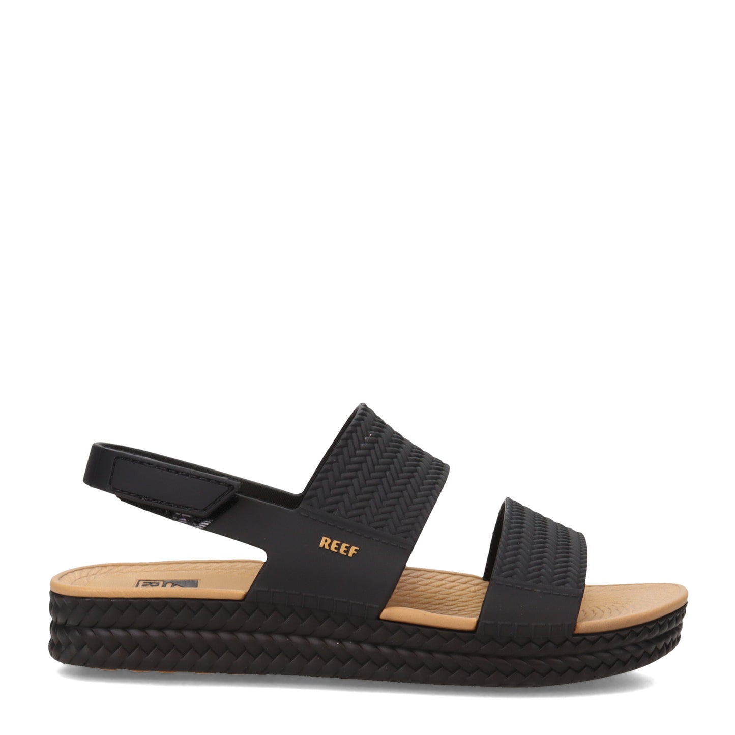 Peltz Shoes  Women's Reef Water Vista Sandal Black/Tan CI8573