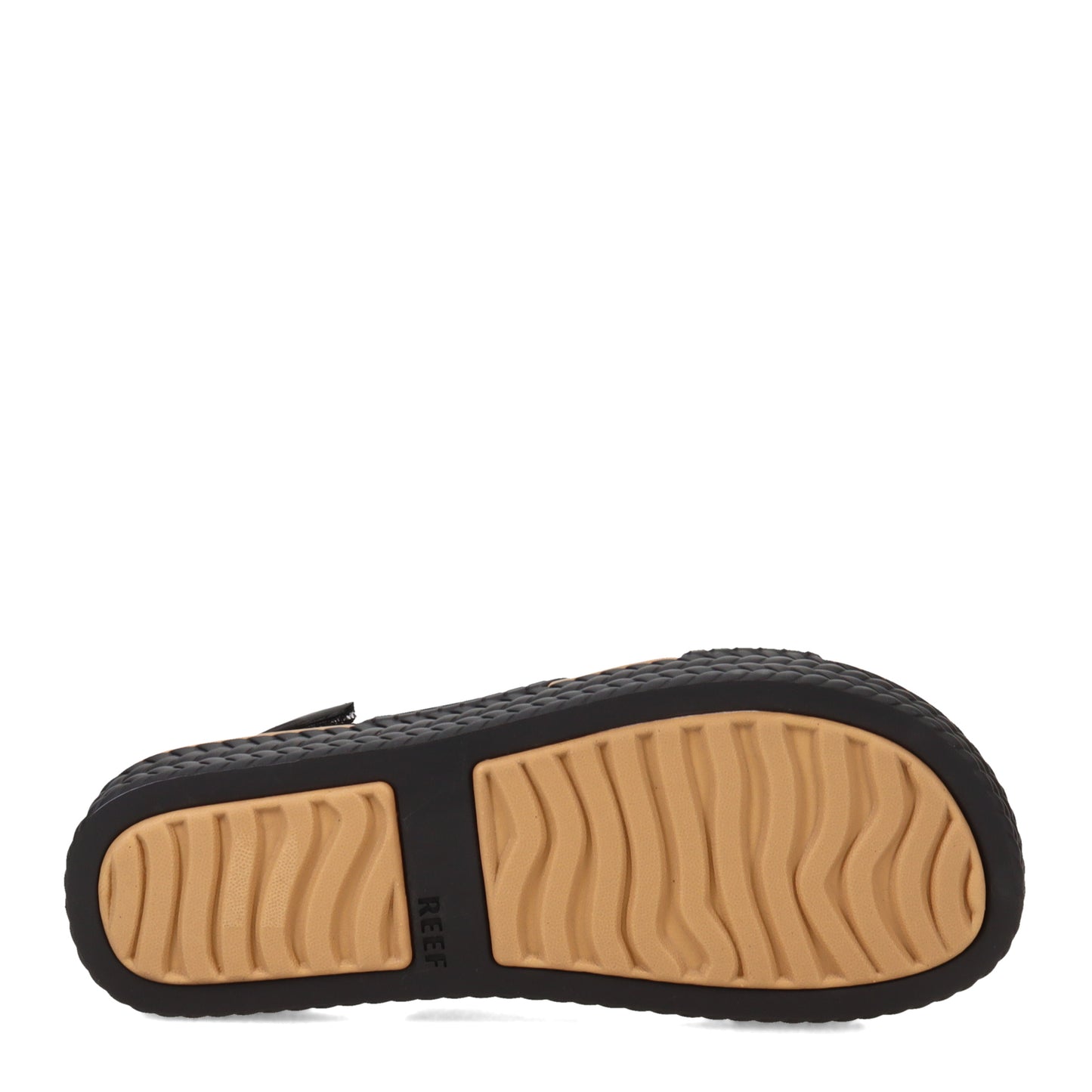 Peltz Shoes  Women's Reef Water Vista Sandal Black/Tan CI8573