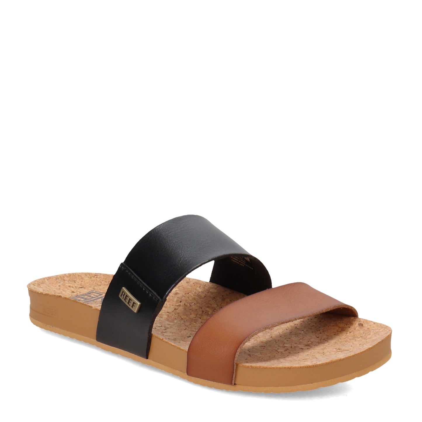 Peltz Shoes  Women's Reef Cushion Bounce Vista Slide Black Duo CI8726