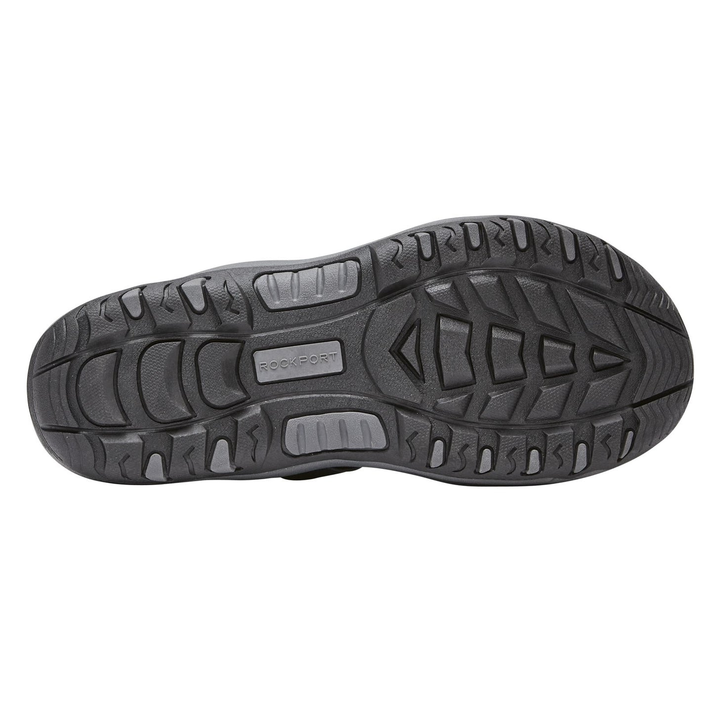 Peltz Shoes  Men's Rockport Hayes Slide Sandal BLACK CI9040