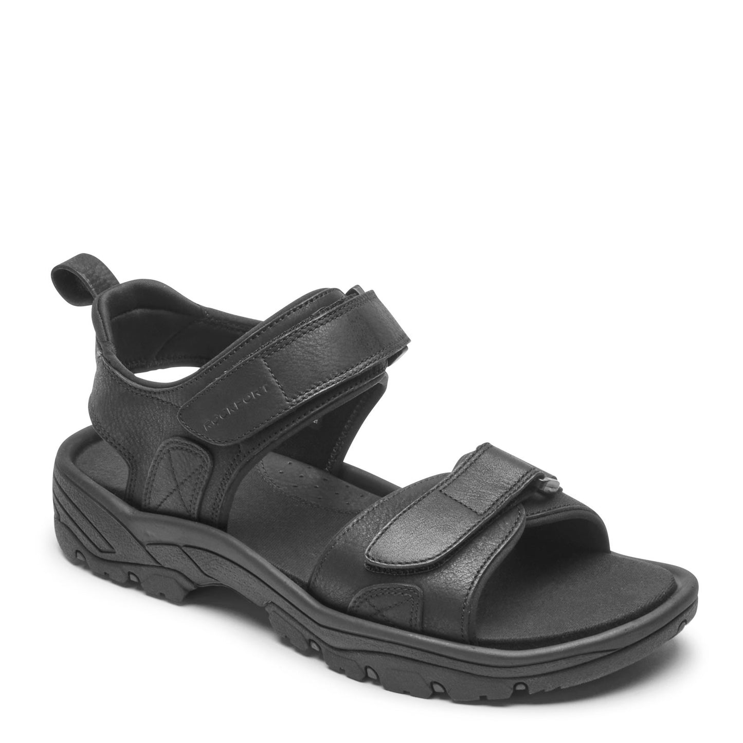 Peltz Shoes  Men's Rockport Rocklake Sandal BLACK CI9178