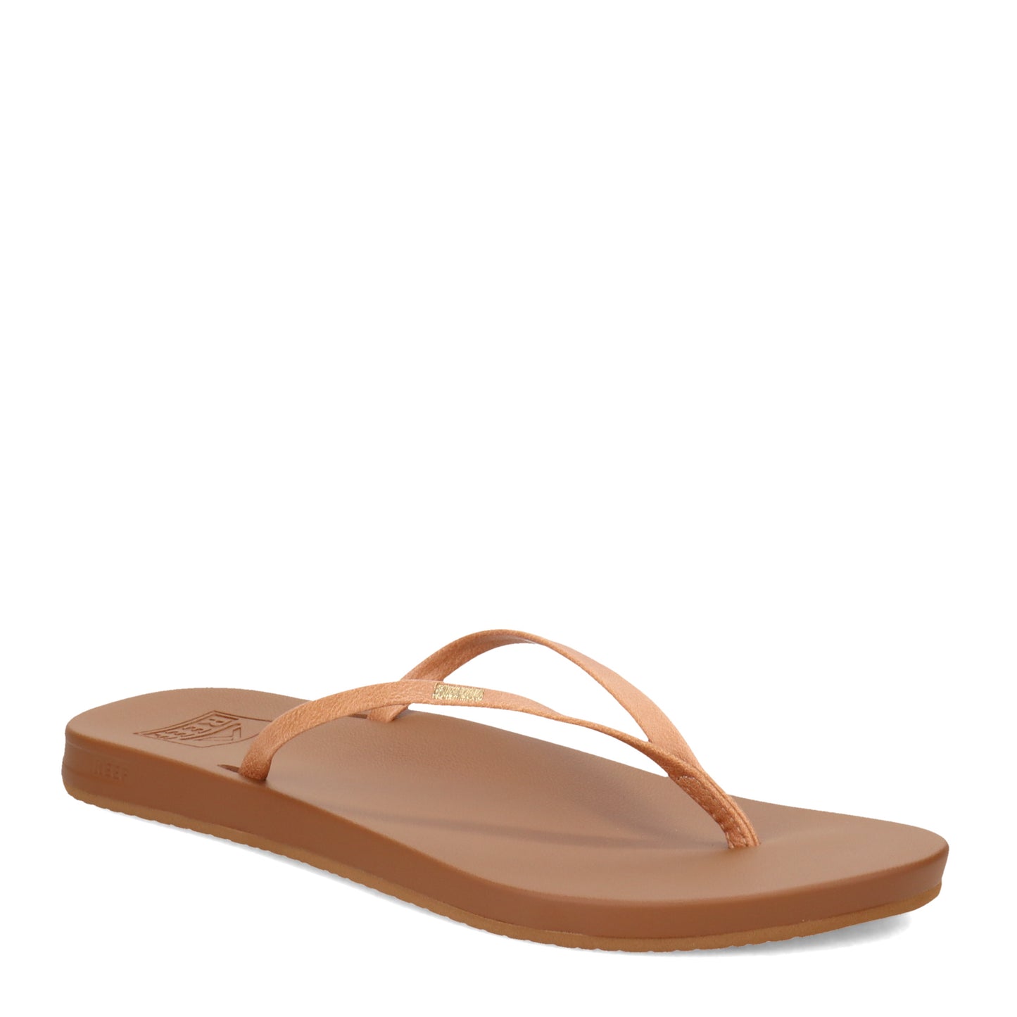Peltz Shoes  Women's Reef Cushion Bounce Slim Sandal Natural CI9320
