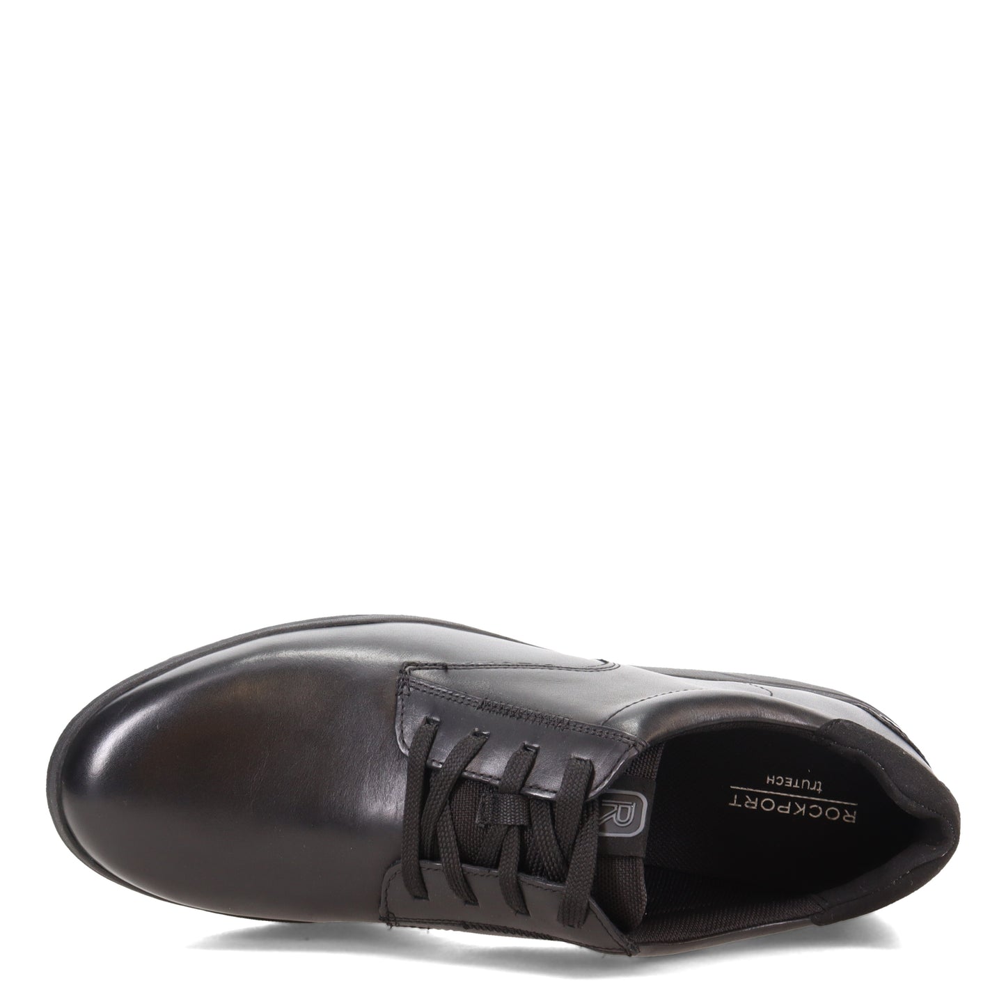 Peltz Shoes  Men's Rockport Bronson Plain Toe Lace-Up BLACK CI9558