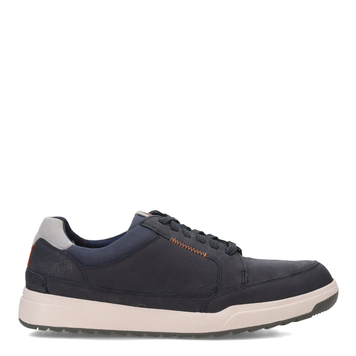 Peltz Shoes  Men's Rockport Bronson Lace To Toe Sneaker NAVY NUBUCK CI9579
