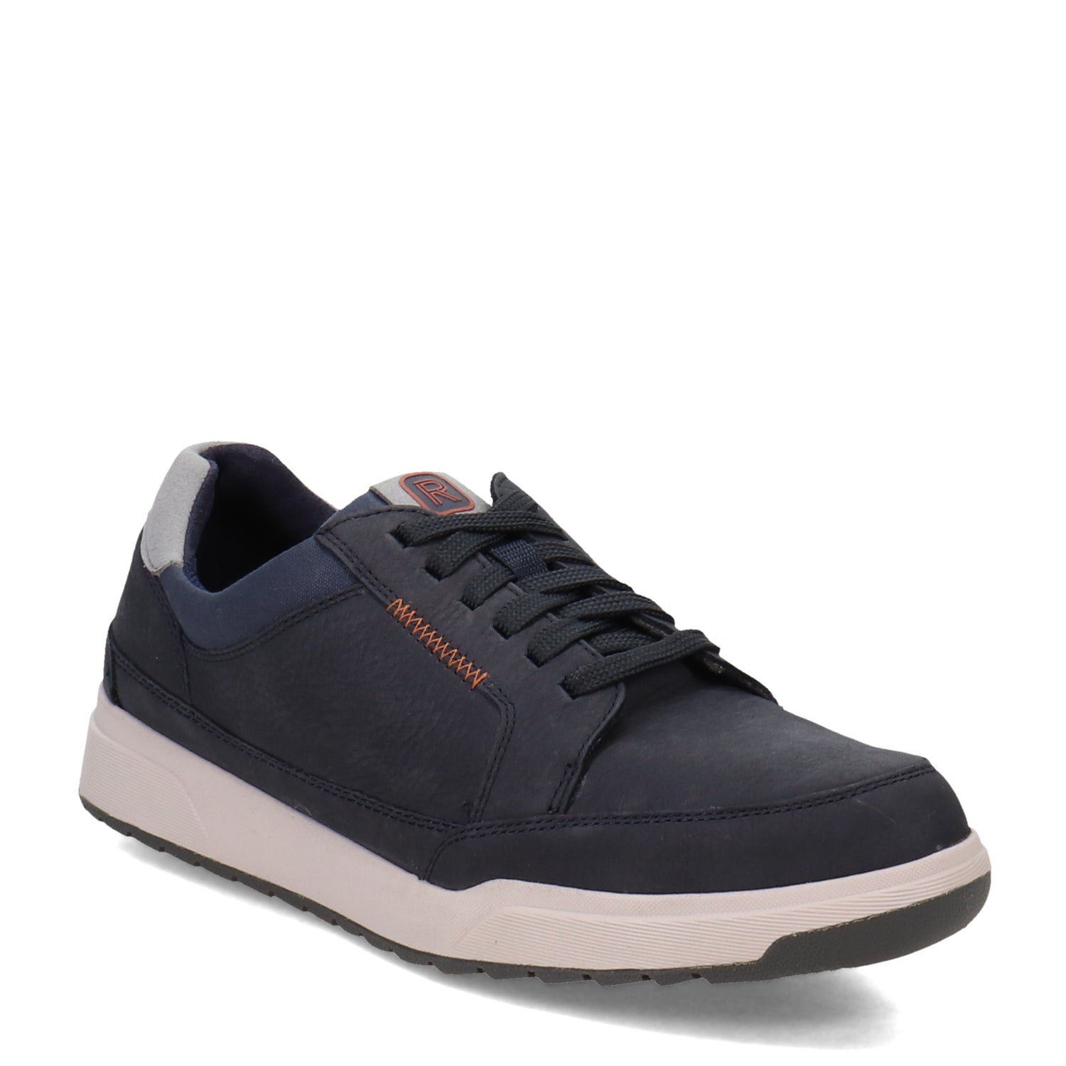 Peltz Shoes  Men's Rockport Bronson Lace To Toe Sneaker NAVY NUBUCK CI9579