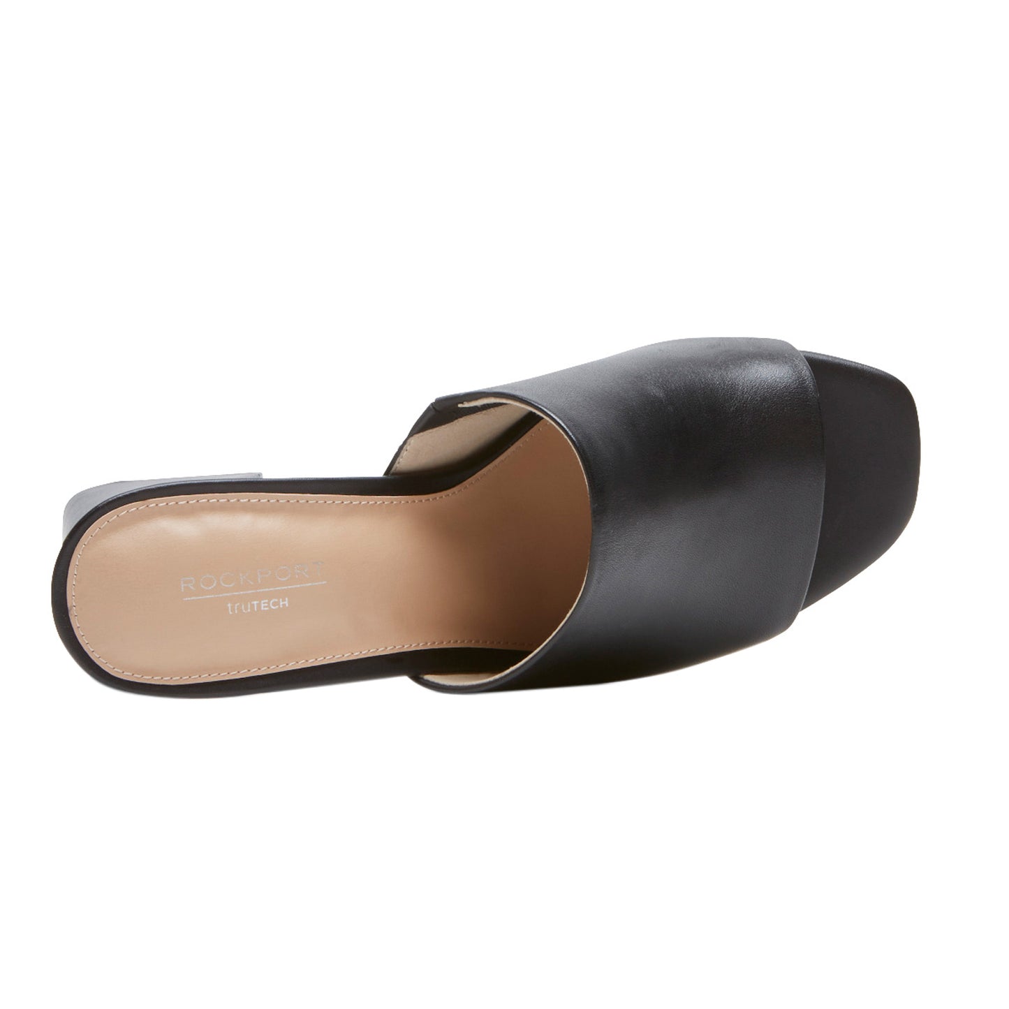 Peltz Shoes  Women's Rockport Farrah Slide Sandal BLACK CI9628
