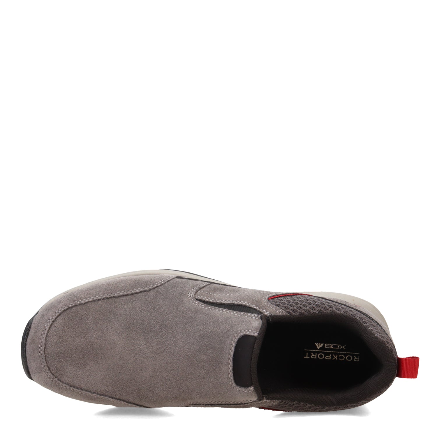 Peltz Shoes  Men's Rockport Chranson Slip-On Sneaker STEEL CJ0090