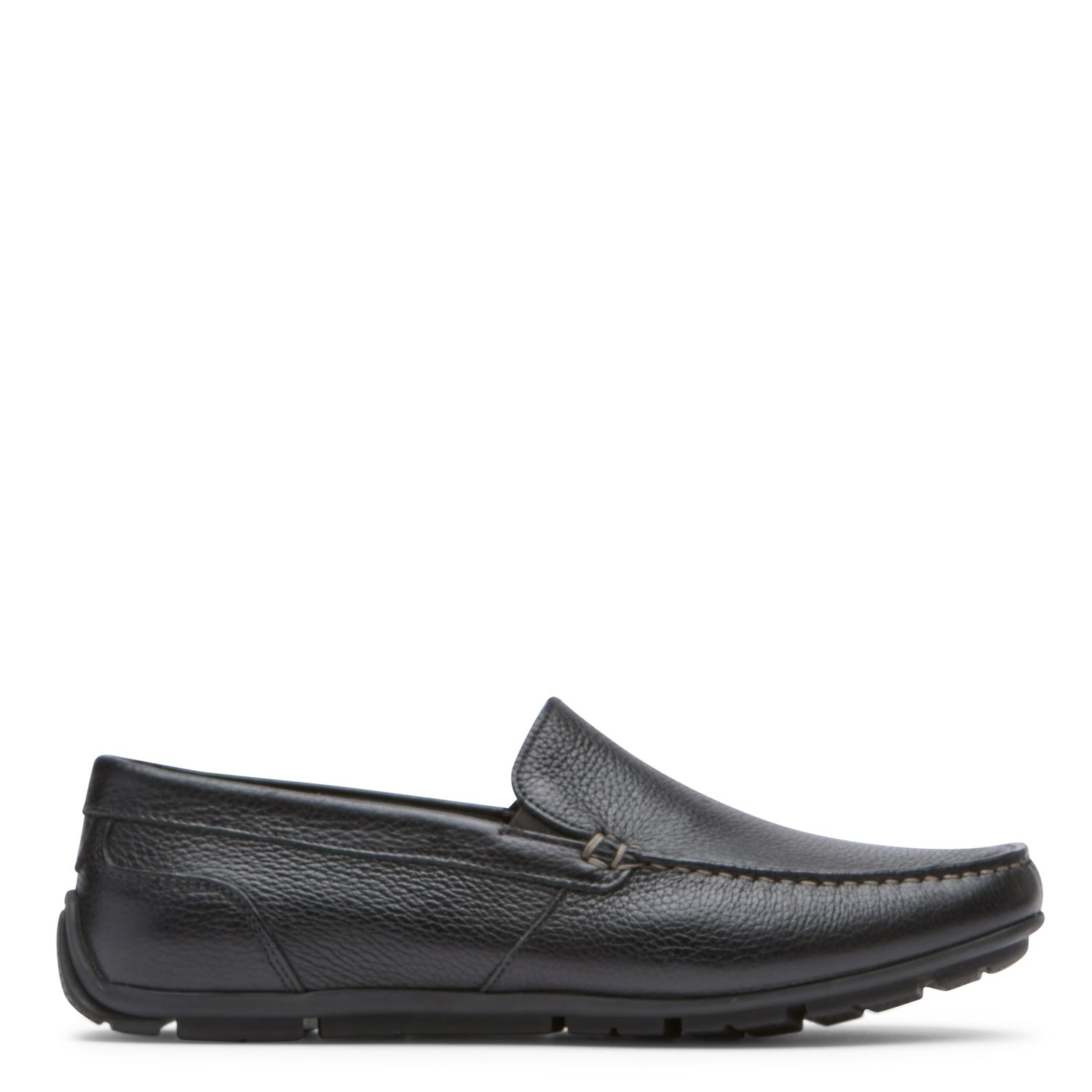 Peltz Shoes  Men's Rockport Warner Venetian Loafer Black CJ1442