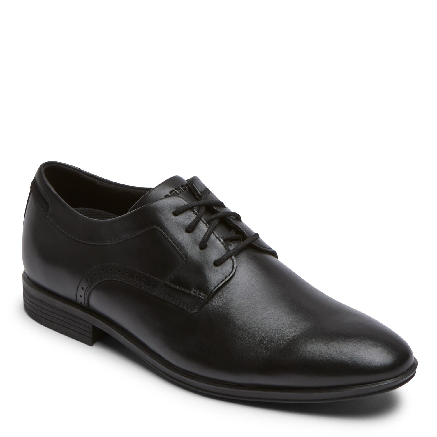 Peltz Shoes  Men's Rockport Somerset Plain Toe Oxford Black CJ1747