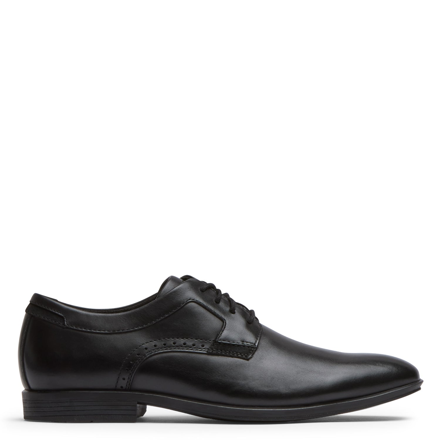 Peltz Shoes  Men's Rockport Somerset Plain Toe Oxford Black CJ1747