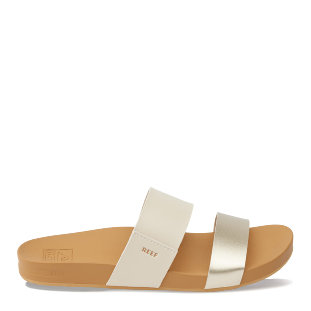Women's Reef Cushion Vista Slide Vintage/Gold CJ7124
