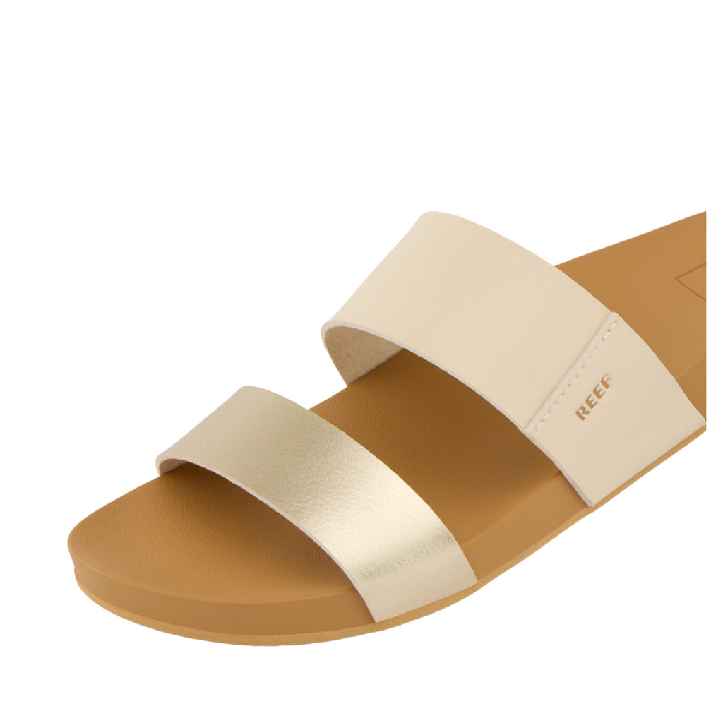 Women's Reef Cushion Vista Slide Vintage/Gold CJ7124