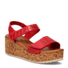 Peltz Shoes  Women's Eric Michael Cleo Sandal RED CLEO-RED