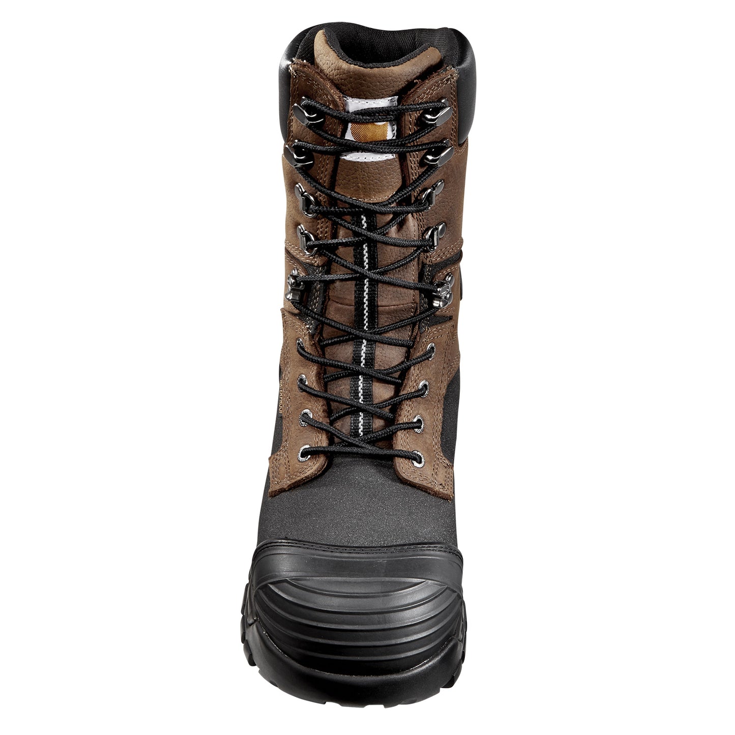Peltz Shoes  Men's Carhartt Yukon Pac WP Ins. 10 Composite Toe Boot BROWN BLACK CMC1259