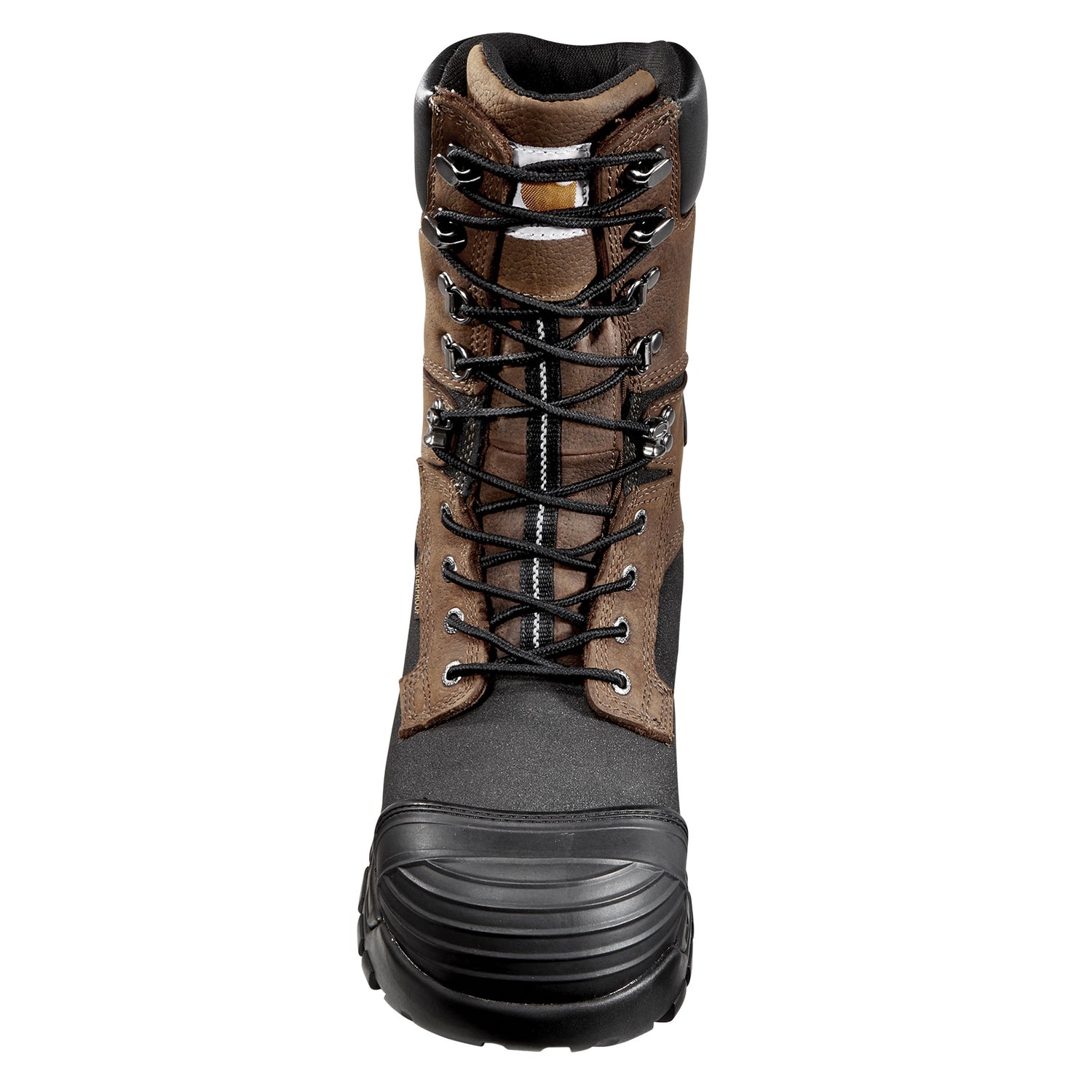 Peltz Shoes  Men's Carhartt Yukon Pac WP Ins. 10 Composite Toe Boot BROWN BLACK CMC1259
