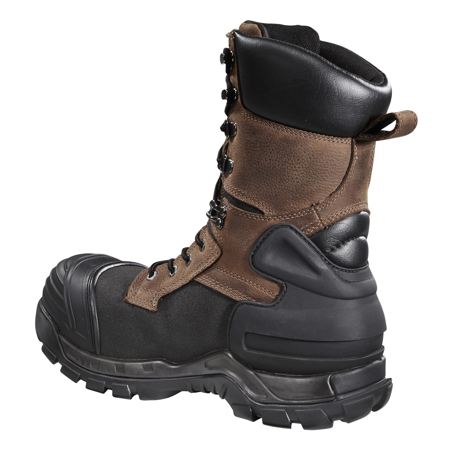 Peltz Shoes  Men's Carhartt Yukon Pac WP Ins. 10 Composite Toe Boot BROWN BLACK CMC1259