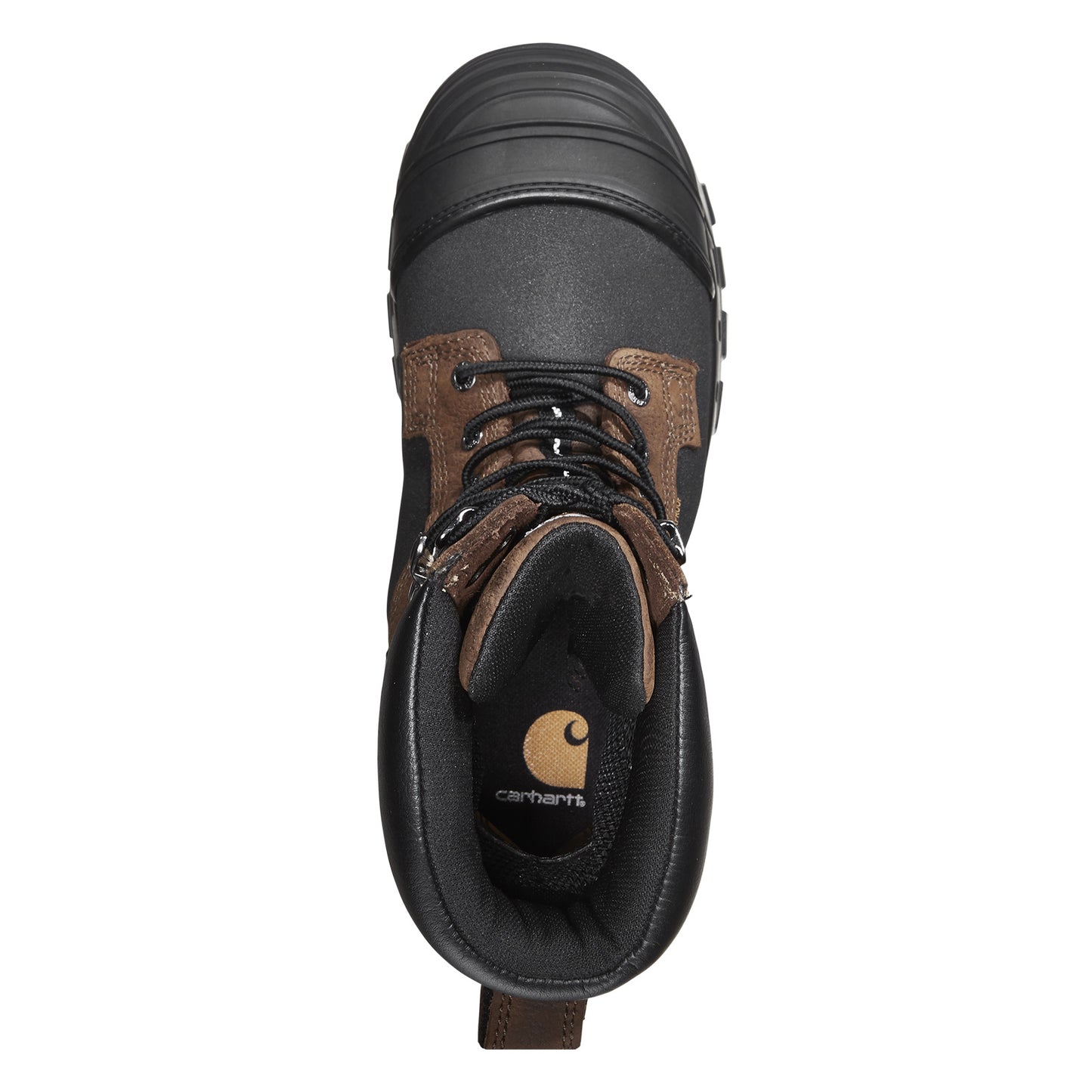 Peltz Shoes  Men's Carhartt Yukon Pac WP Ins. 10 Composite Toe Boot BROWN BLACK CMC1259
