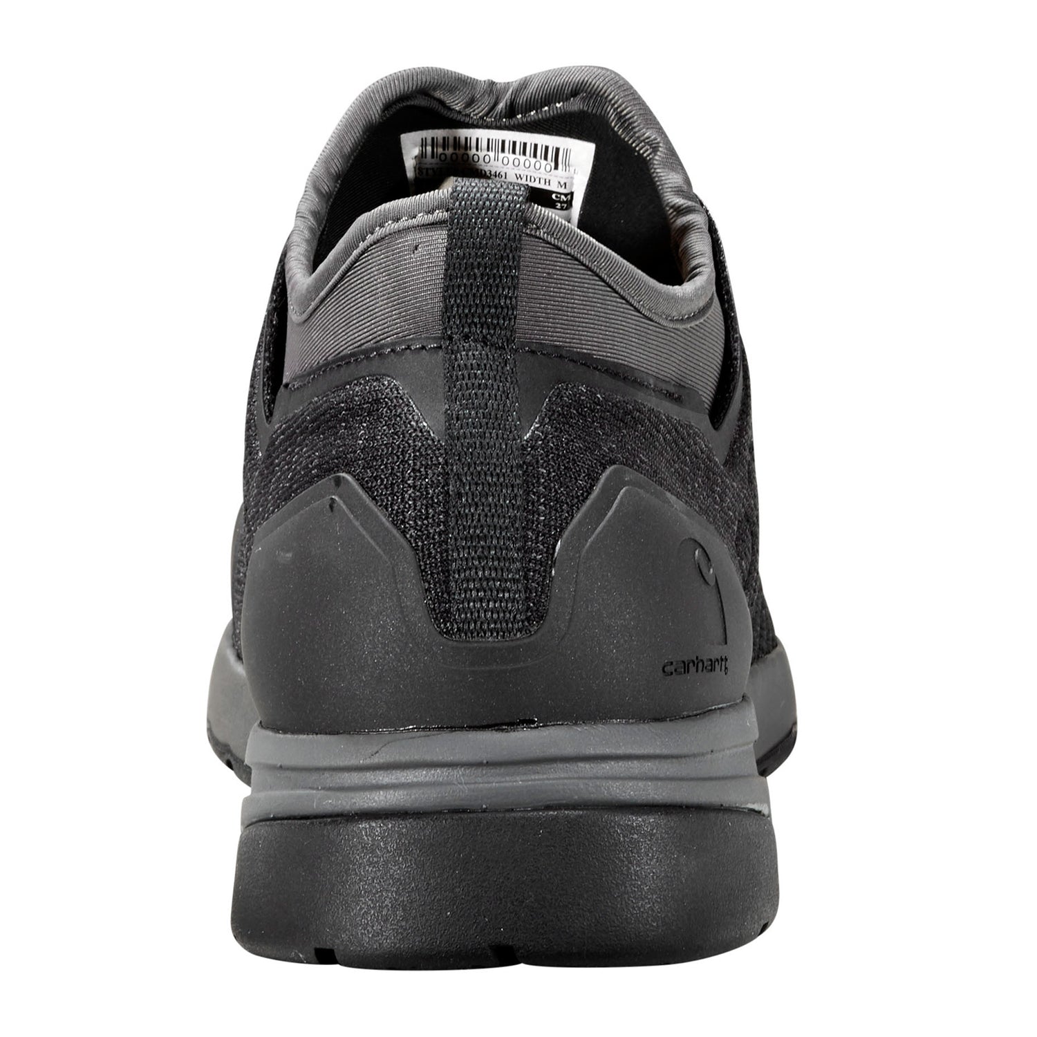 Peltz Shoes  Men's Carhartt Force 3 SD Nano Toe Work Shoe BLACK GRAY CMD3461