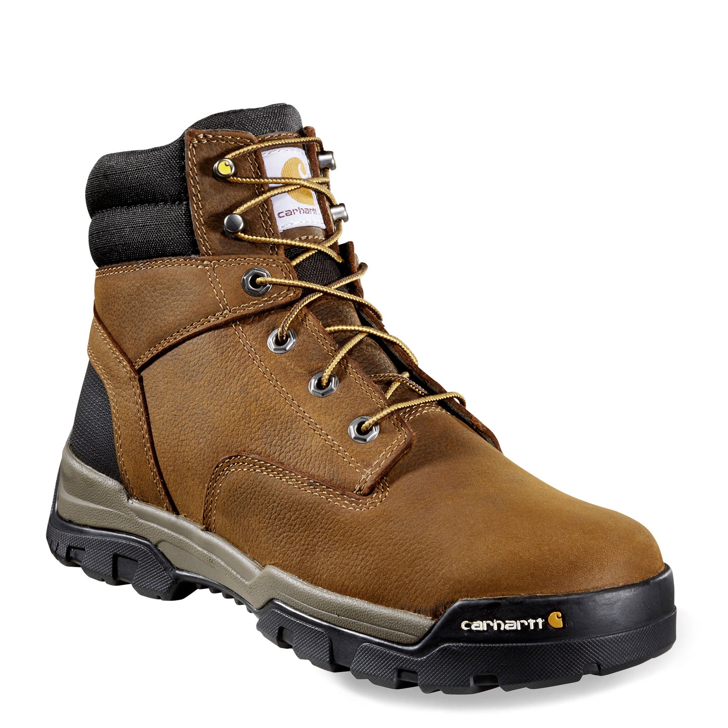 Peltz Shoes  Men's Carhartt Ground Force WP 6in CT Boot BROWN CME6347