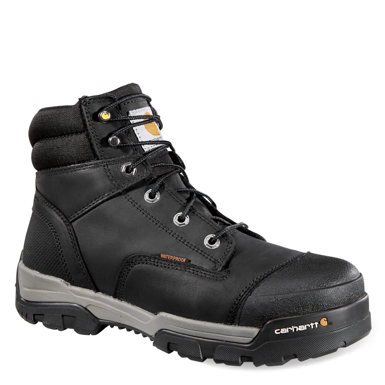 Peltz Shoes  Men's Carhartt Ground Force WP 6in CT Boot BLACK CME6351