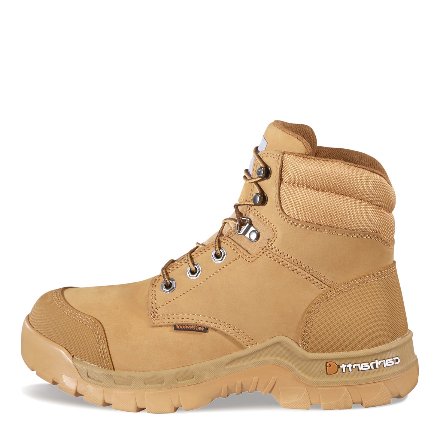 Peltz Shoes  Men's Carhartt Rugged Flex WP 6in Soft Toe Work Boot WHEAT CMF6056
