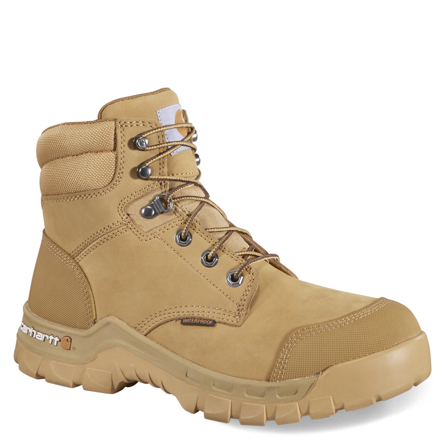 Peltz Shoes  Men's Carhartt Rugged Flex 6in Soft Toe Work Boot WHEAT CMF6356