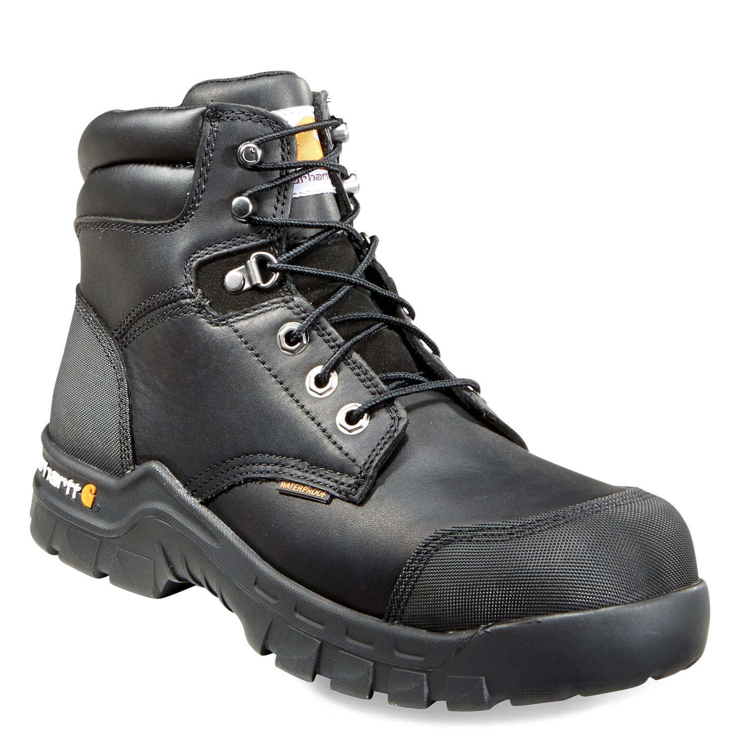 Peltz Shoes  Men's Carhartt Rugged Flex WP 6in Composite Toe Boot BLACK CMF6371