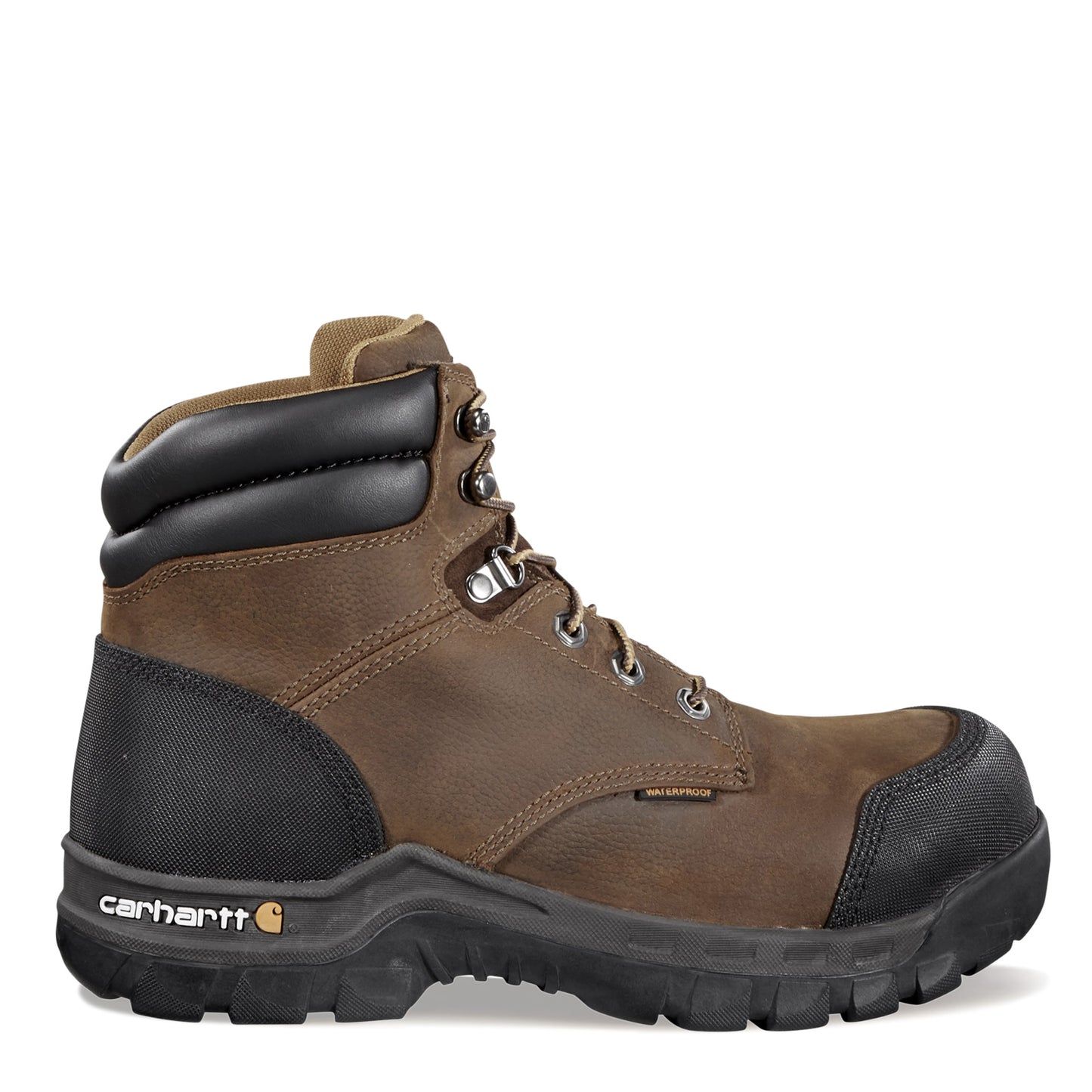 Peltz Shoes  Men's Carhartt Rugged Flex WP 6in Composite Toe Boot BROWN CMF6380