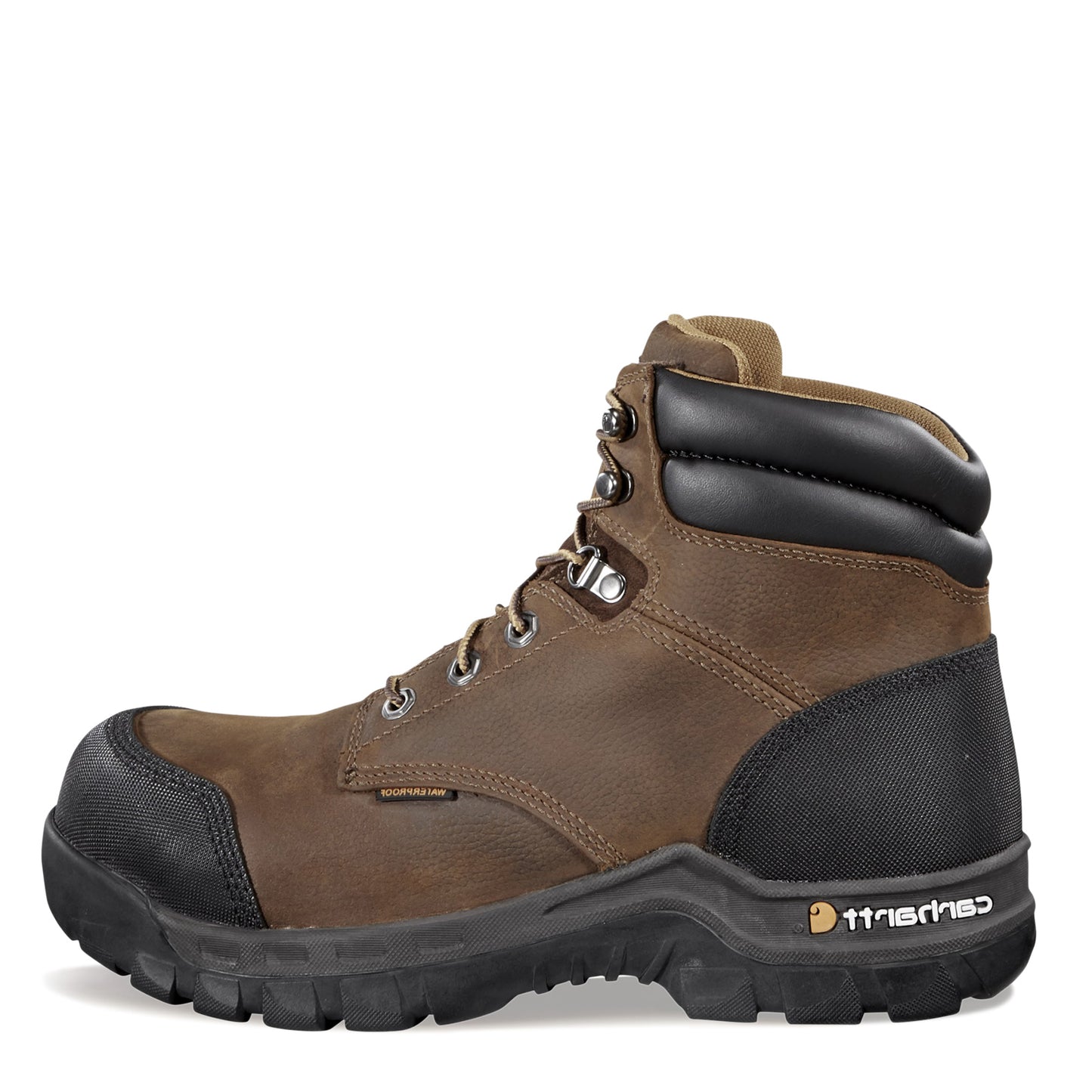 Peltz Shoes  Men's Carhartt Rugged Flex WP 6in Composite Toe Boot BROWN CMF6380