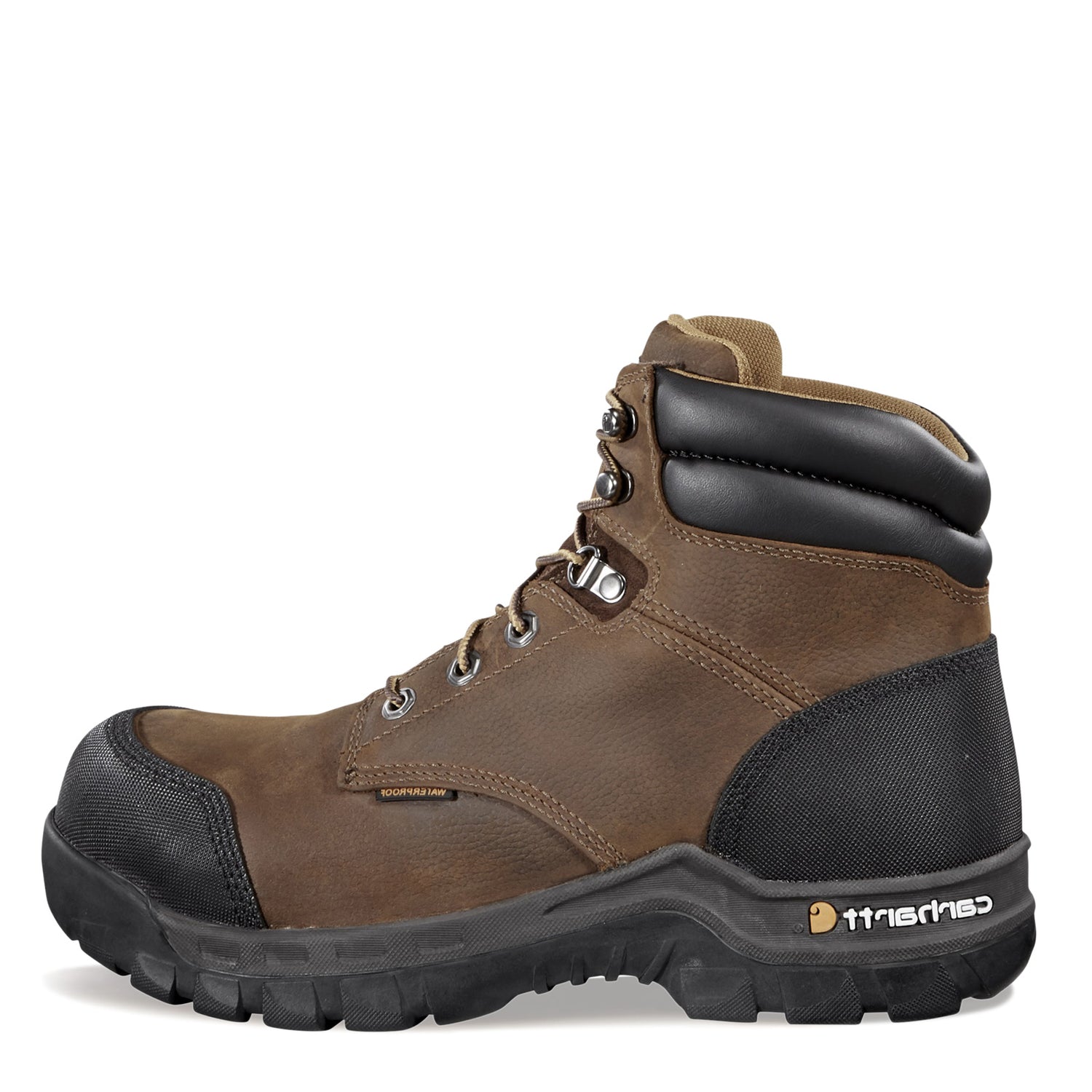 Peltz Shoes  Men's Carhartt Rugged Flex WP 6in Composite Toe Boot BROWN CMF6380
