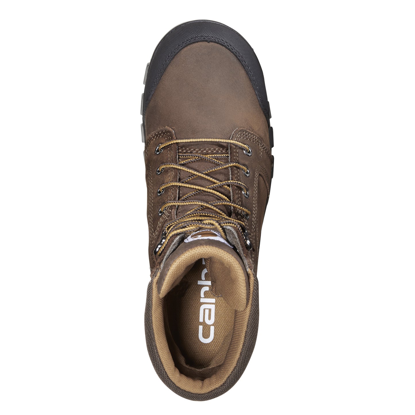 Peltz Shoes  Men's Carhartt Rugged Flex WP 8in CT Work Boot BROWN OILED CMF8720