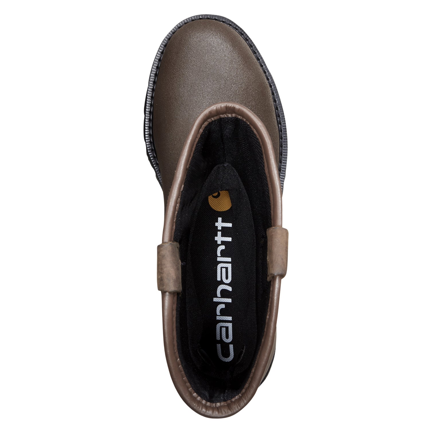 Peltz Shoes  Men's Carhartt Heritage WP 11in Steel Toe Wellington Boot DARK BROWN CMP1270