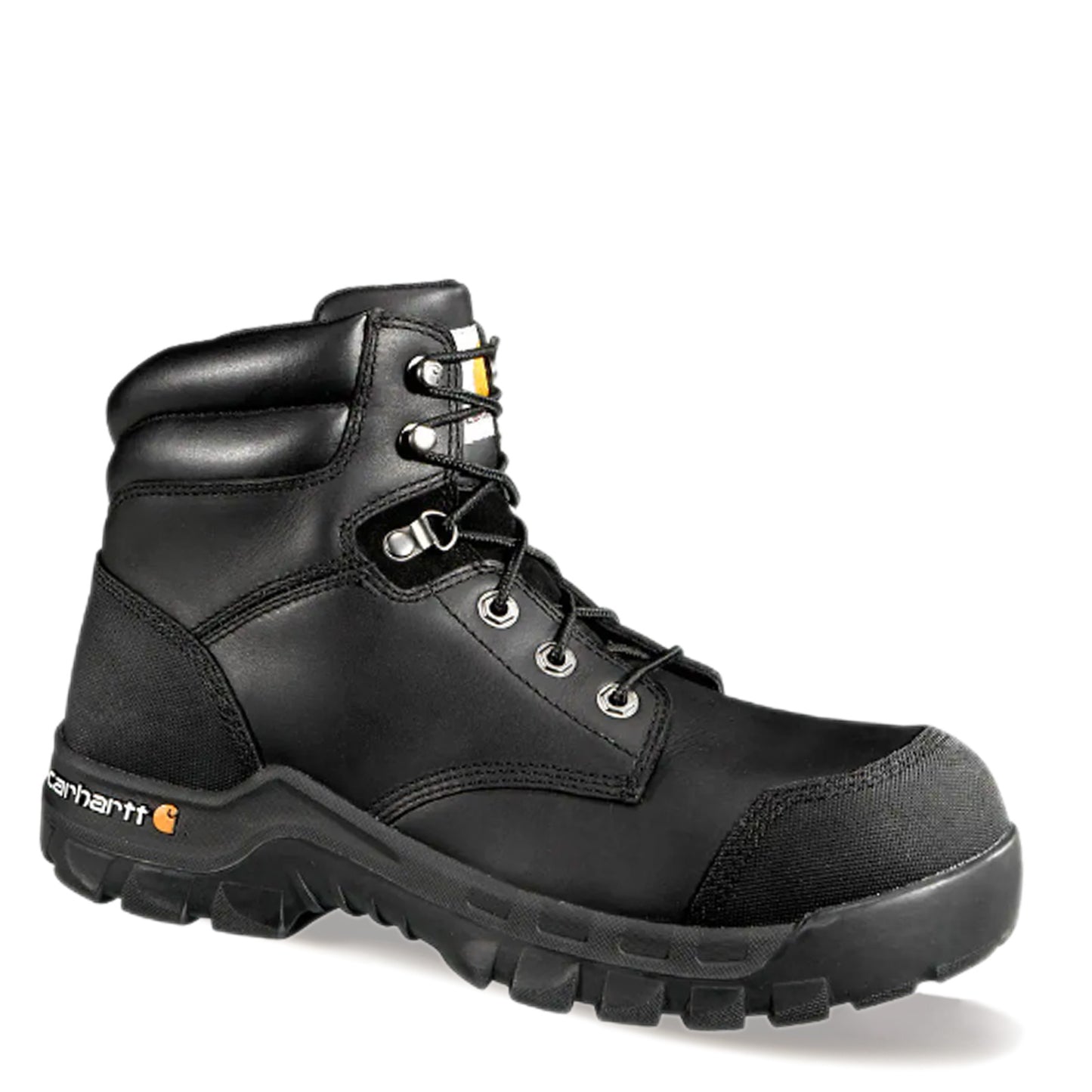 Peltz Shoes  Men's Carhartt Rugged Flex WP PR 6in Composite Toe Boot BLACK OILED LEATHER CMR6971