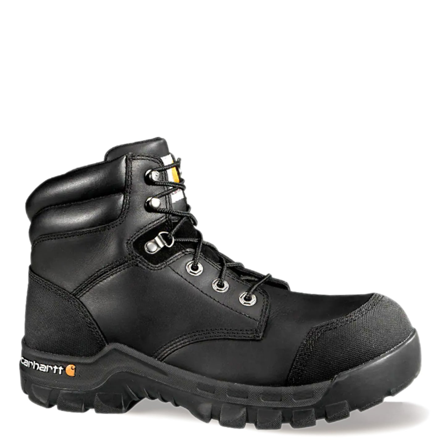 Peltz Shoes  Men's Carhartt Rugged Flex WP PR 6in Composite Toe Boot BLACK OILED LEATHER CMR6971