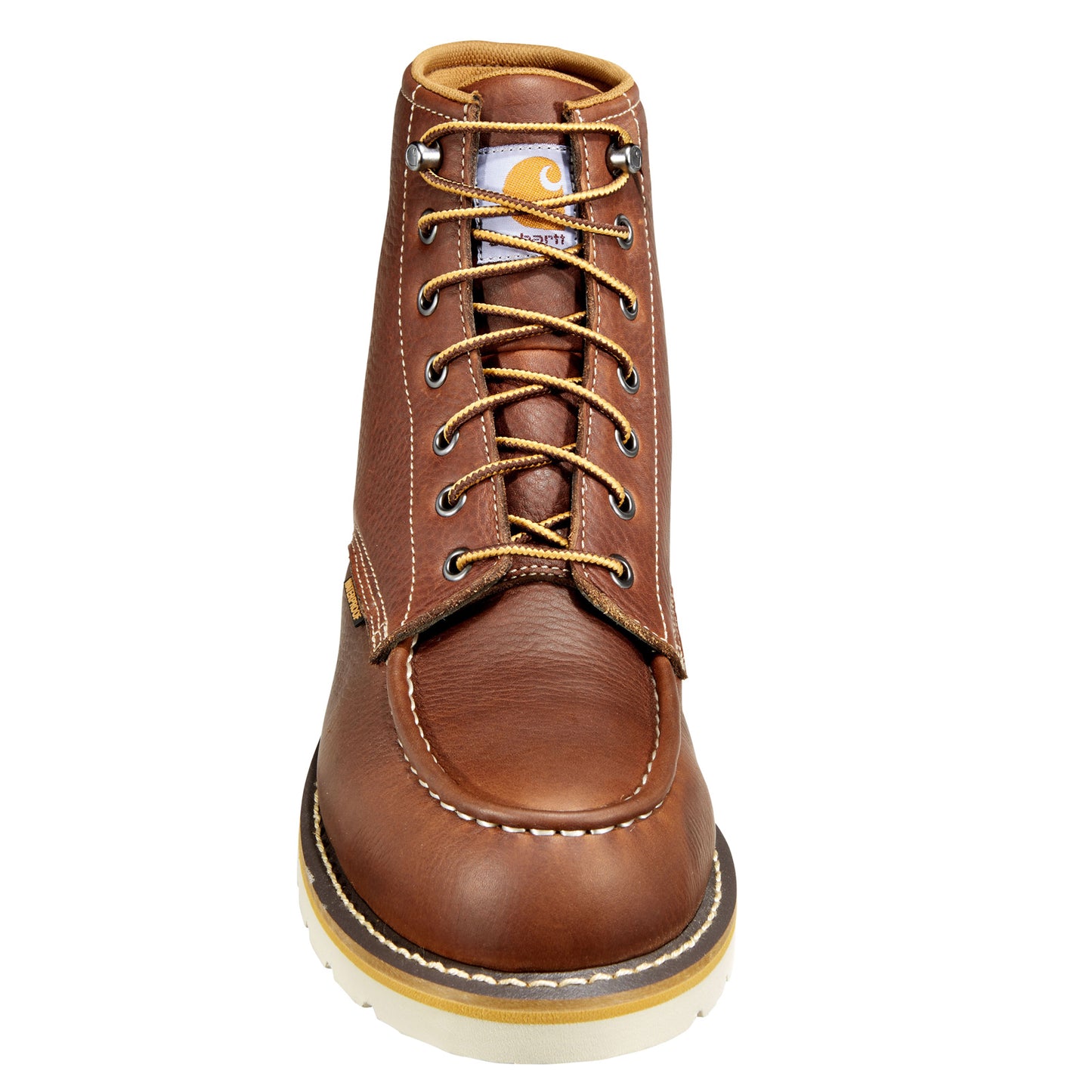 Peltz Shoes  Men's Carhartt 6 Inch Waterproof Moc Steel Toe Wedge Work Boot REDDISH BROWN CMW6275