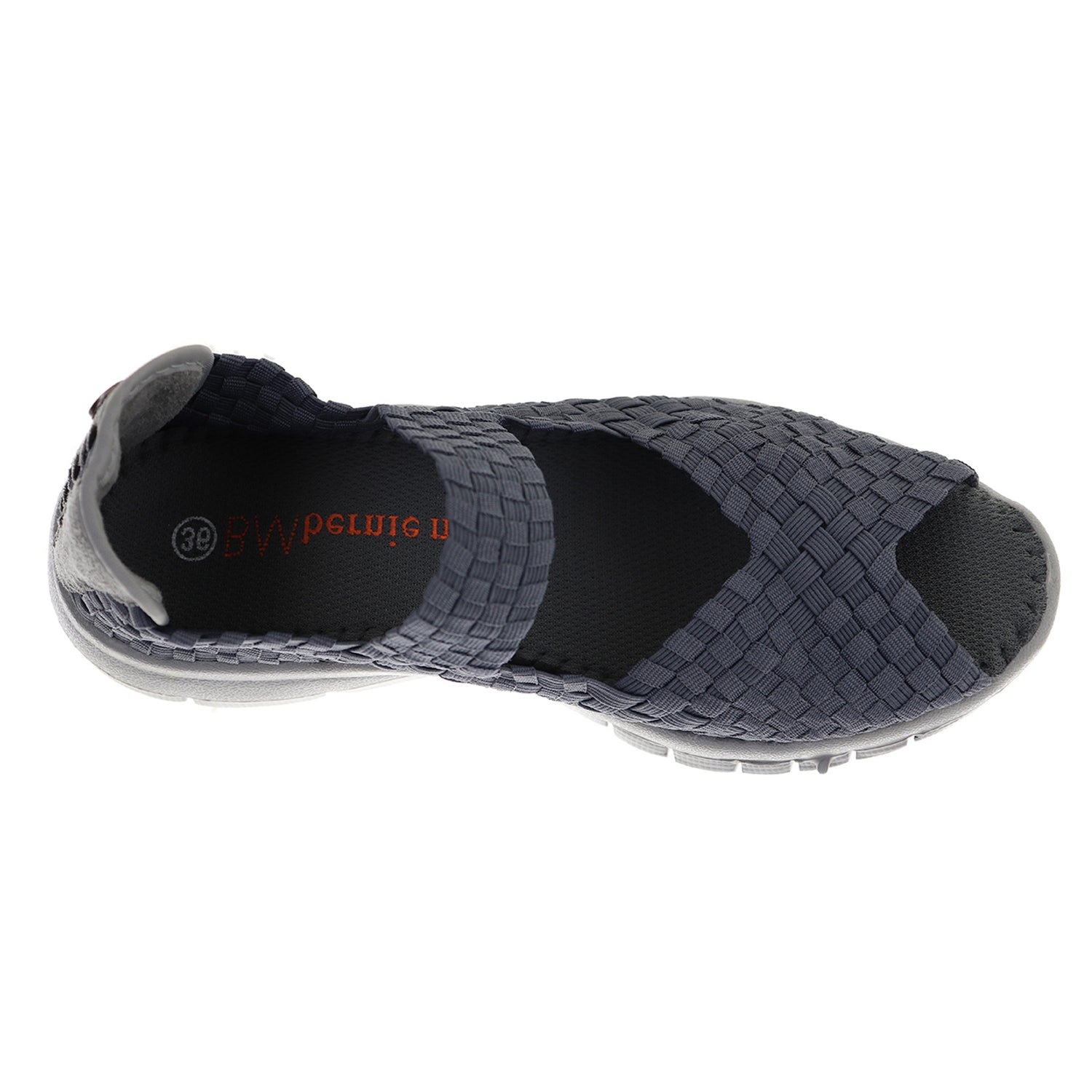 Peltz Shoes  Women's Bernie Mev Comfi Sandal GRAY COMFI GRY