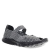 Peltz Shoes  Women's Bernie Mev Comfi Sandal PEWTER BLACK REFLECT COMFI PBR