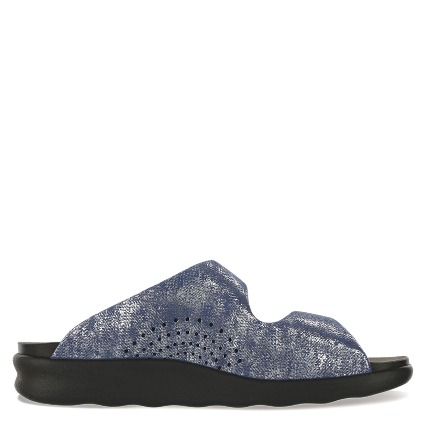 Peltz Shoes  Women's SAS Cozy Sandal SILVER BLUE COZY SILBLUE