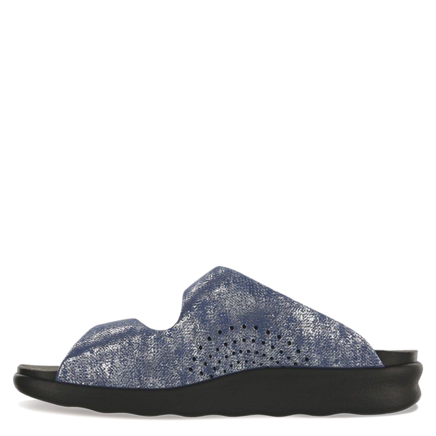 Peltz Shoes  Women's SAS Cozy Sandal SILVER BLUE COZY SILBLUE