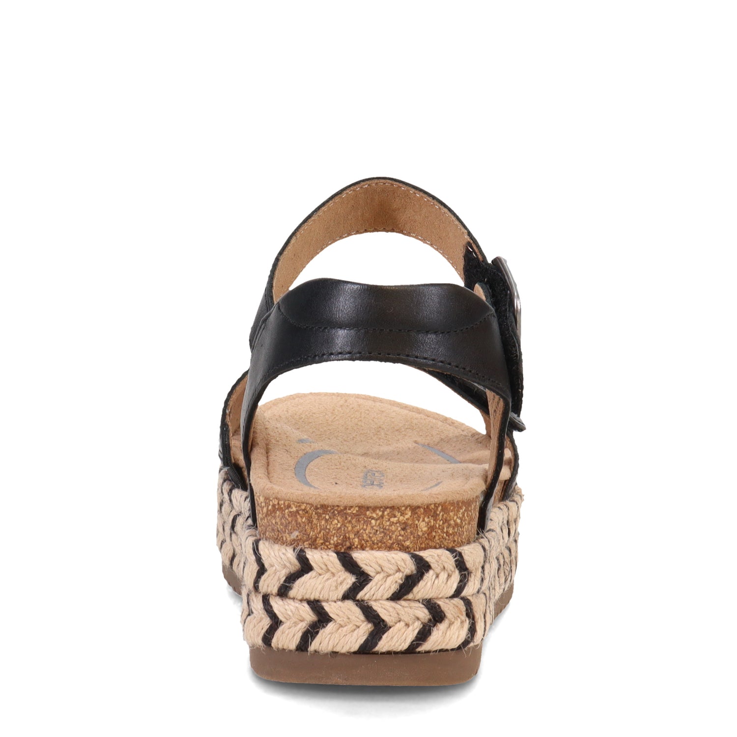 Peltz Shoes  Women's Aetrex Paula Sandal BLACK CP150