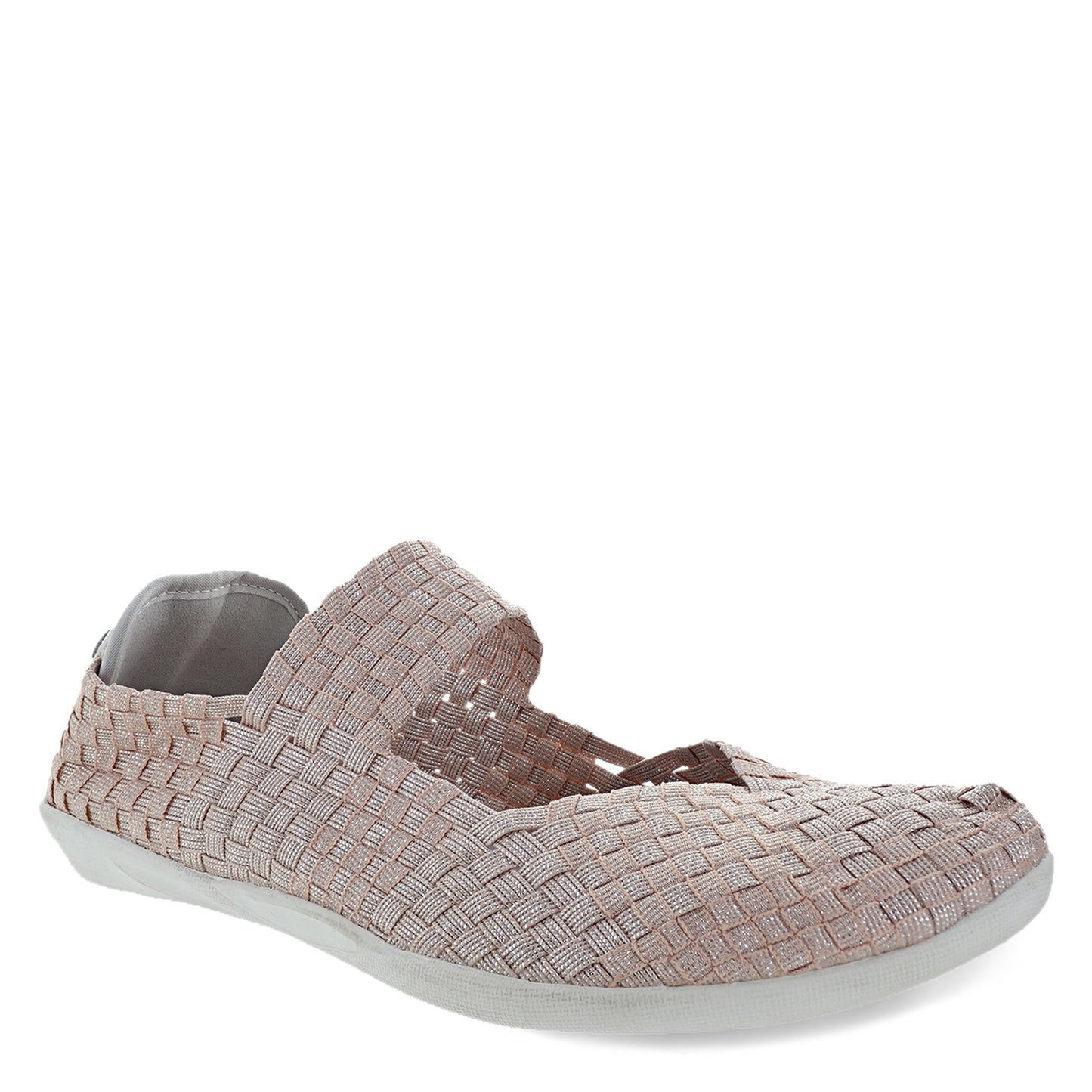 Peltz Shoes  Women's Bernie Mev Cuddly Slip-On BLUSH SHIMMER CUDDLY NBS