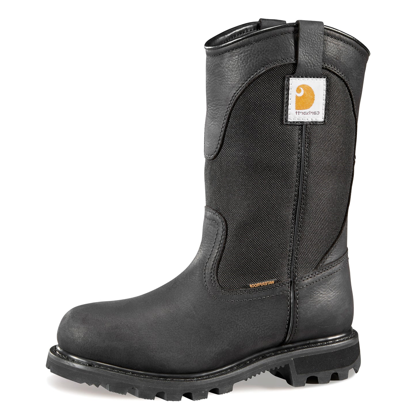 Peltz Shoes  Women's Carhartt Traditional Welt WP 10in Soft Toe Wellington Boot BLACK CWP1151