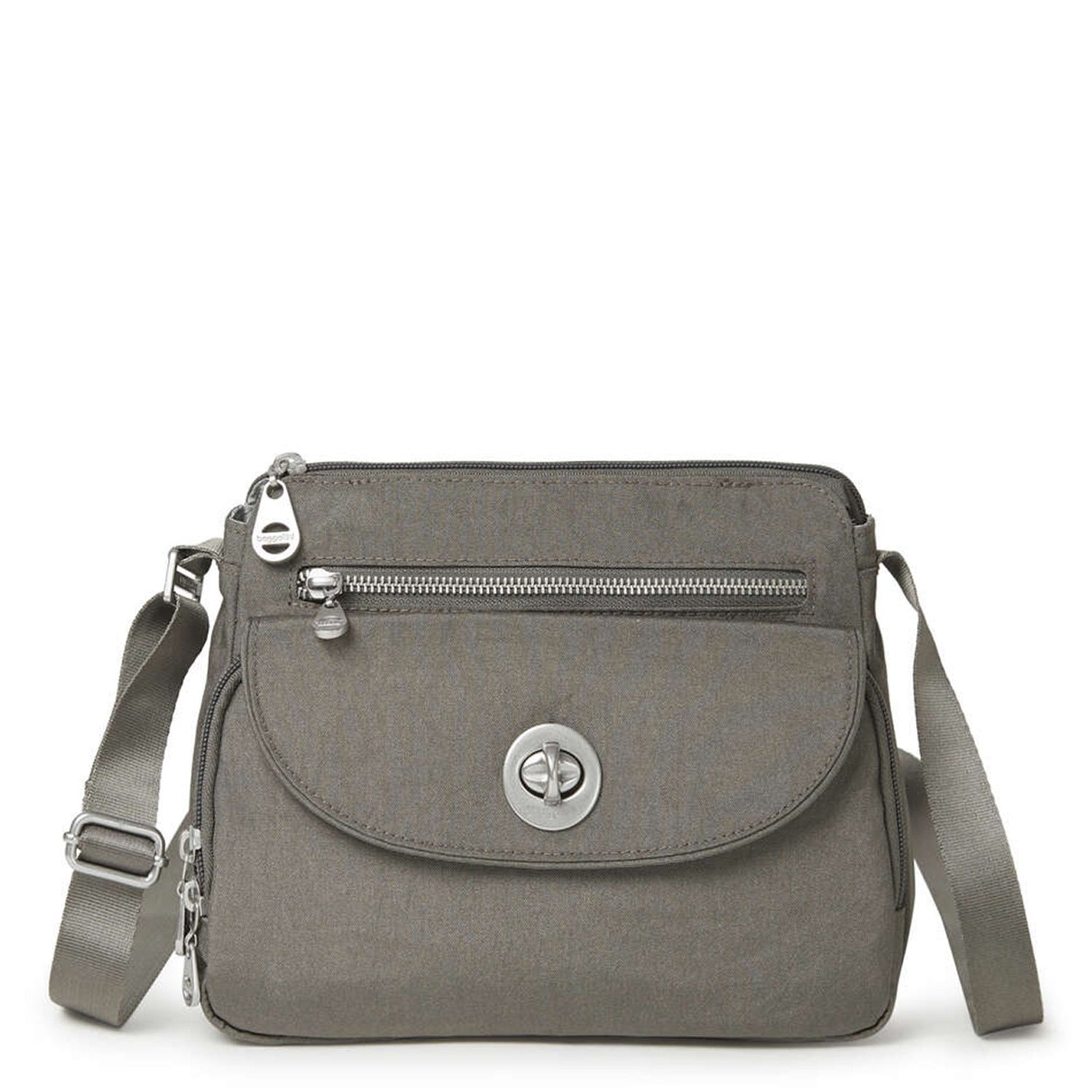 Peltz Shoes  Women's Baggallini Calais Crossbody Sterling Shimmer CAL532-STERLING