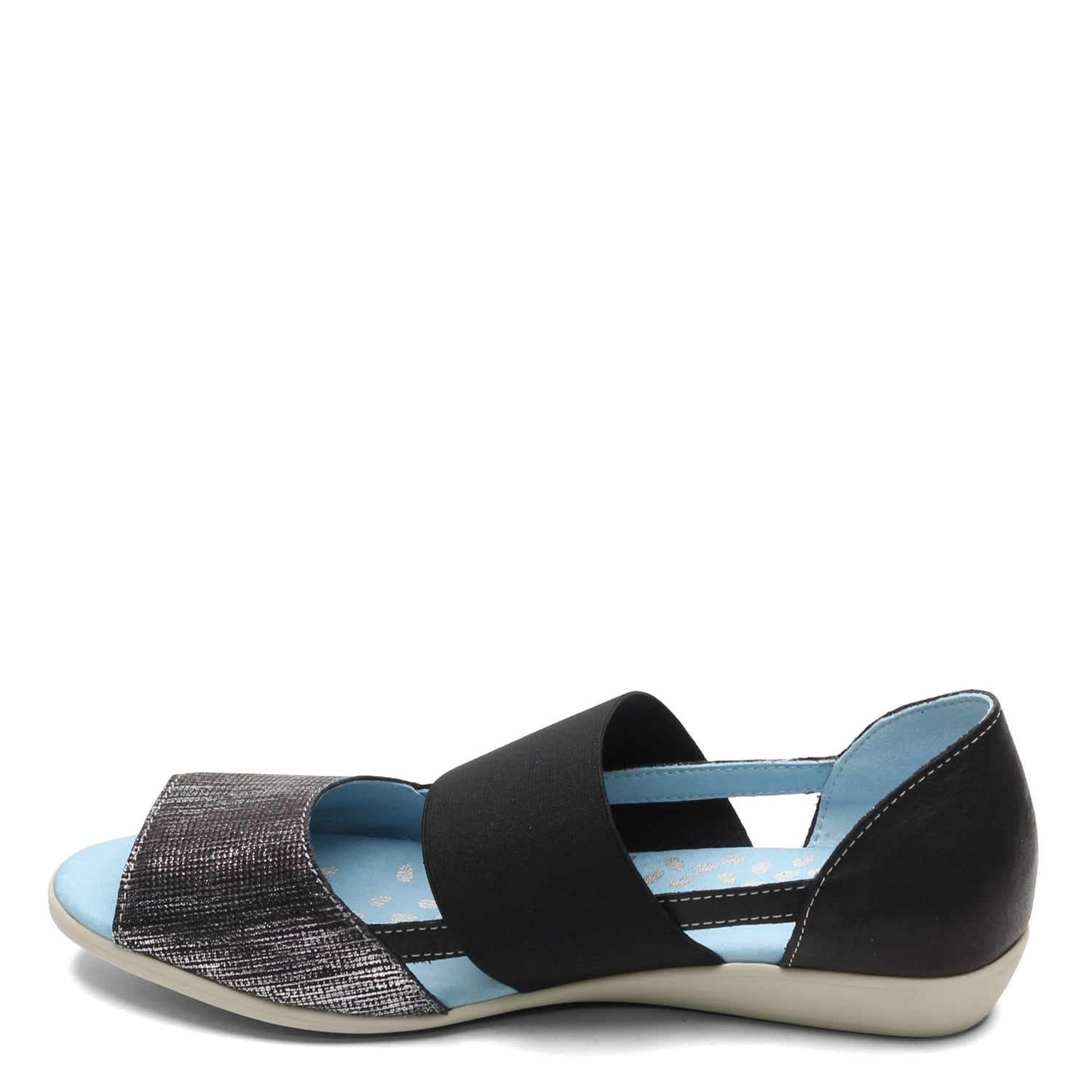 Peltz Shoes  Women's Cloud Canary Dunkan Sandal BLACK CANARY-DUN BLK