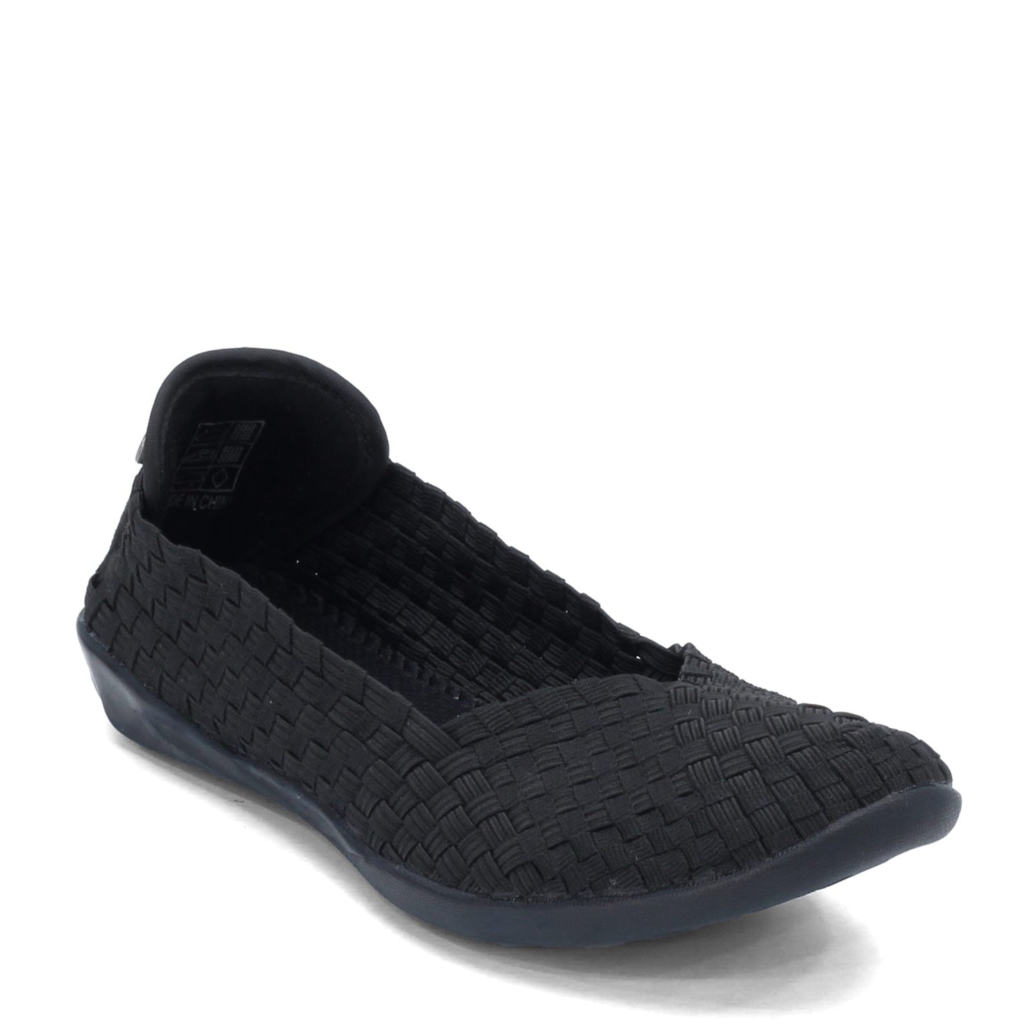 Peltz Shoes  Women's Bernie Mev Catwalk Slip-On BLACK CATWALK BLACK