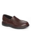 Peltz Shoes  Men's Rockport Prowalker Eureka Plus Slip-On DARK BROWN CG8964